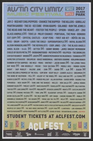 [Concert Poster: Austin City Limits Music Festival]