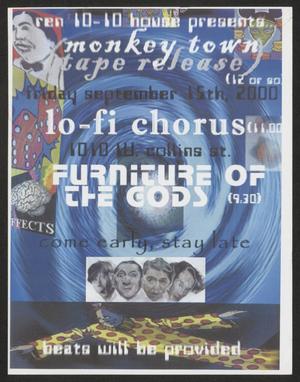 [Monkey Town, Lo-fi Chorus, Furniture of the Gods poster]