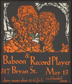 Primary view of object titled '[Baboon, Record Player poster]'.