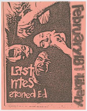 Primary view of object titled '[Last Rites, Stoned Ed poster]'.