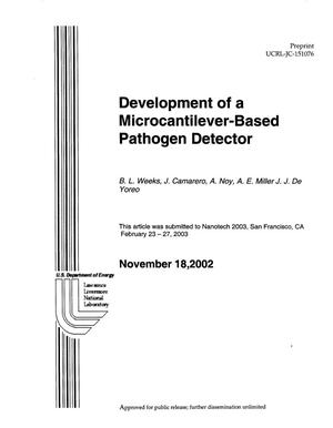 Development of a Microcantilever-Based Pathogen Detector