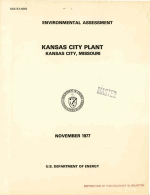 Environmental assessment: Kansas City plant, Kansas City, Missouri