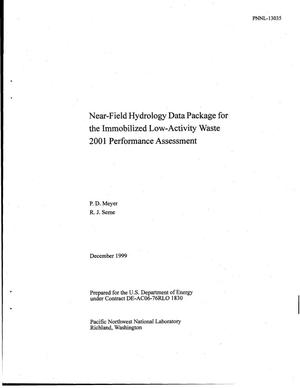 Near-field Hydrology Data Package for the Immobilized Low-Activity Waste 2001 Performance Assessment
