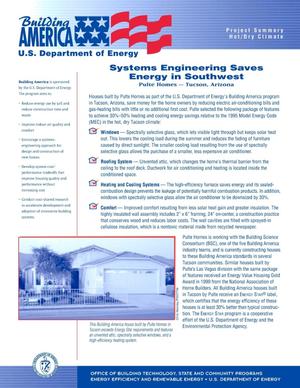 Systems Engineering Saves Energy in Southwest: Pulte Homes--Tucson, Arizona
