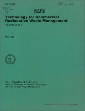 Technology for Commercial Waste Management, Vol. 3 of 5