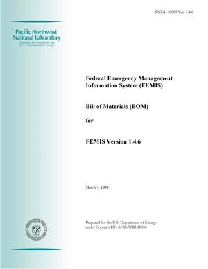 Bill of Materials (BOM) for FEMIS Version 1.4.6