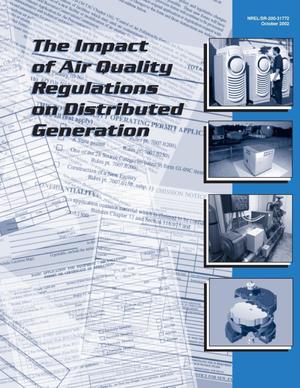 Impact of Air Quality Regulations on Distributed Generation