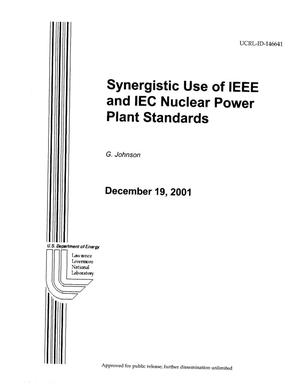 Synergistic Use of IEEE and IEC Nuclear Power Plant Standards