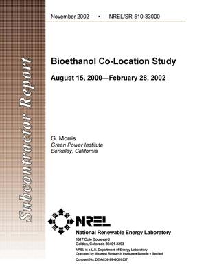 Bioethanol Co-Location Study: August 15, 2000 - February 28, 2002