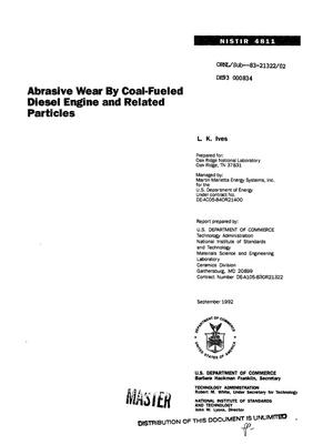 Abrasive wear by coal-fueled diesel engine and related particles