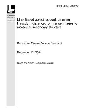 Line-Based Object Recognition using Hausdorff Distance: From Range Images to Molecular Secondary Structure