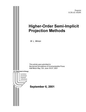 Higher-Order Semi-Implicit Projection Methods