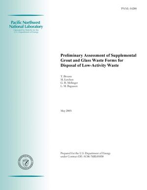 Preliminary Assessment of Supplemental Grout and Glass Waste Forms for Low-Activity Waste
