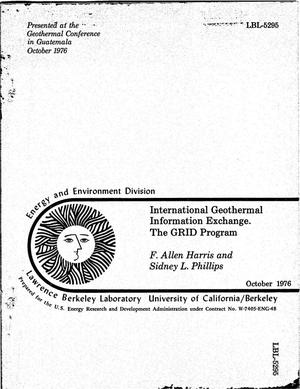 International geothermal information exchange. The GRID program