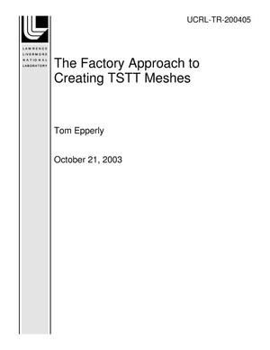 The Factory Approach to Creating TSTT Meshes