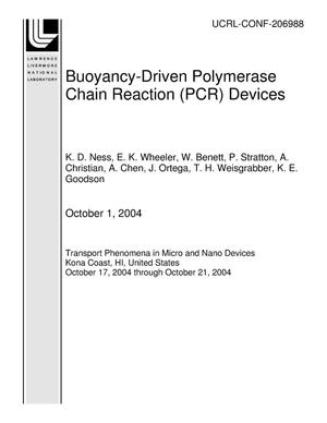 Buoyancy-Driven Polymerase Chain Reaction (PCR) Devices