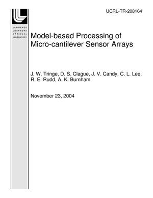 Model-based Processing of Micro-cantilever Sensor Arrays