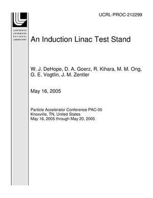 An Induction Linac Test Stand