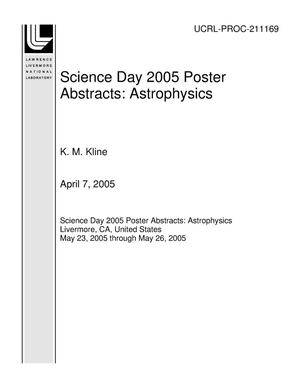 Science Day 2005 Poster Abstracts: Astrophysics