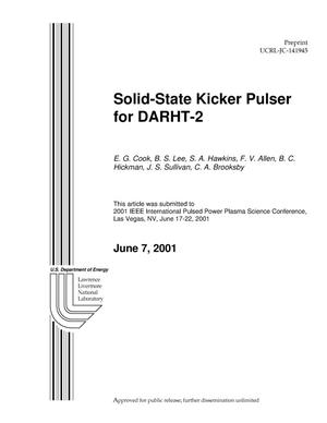 Solid-State Kicker Pulser for DARHT-2