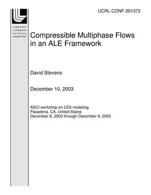 Compressible Multiphase Flows in an ALE Framework