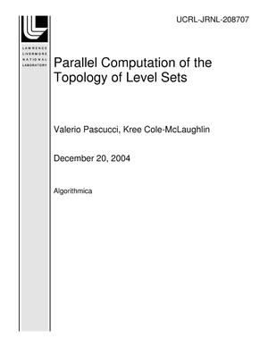 Parallel Computation of the Topology of Level Sets