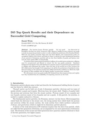 D0 top quark results and their dependence on successful grid computing