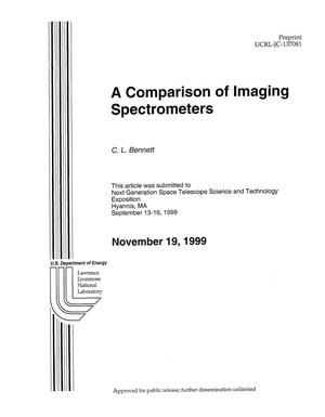 Comparison of imaging spectrometers