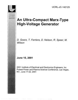 An Ultra-Compact Marx-Type High-Voltage Generator