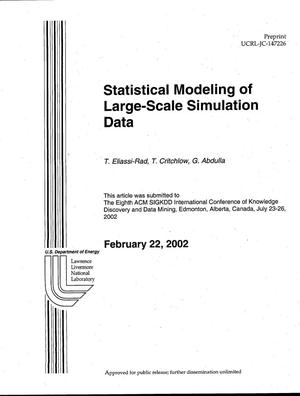 Statistical Modeling of Large-Scale Simulation Data