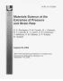 Article: Materials Science at the Extremes of Pressure and Strain Rate