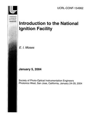 Introduction to the National Ignition Facility