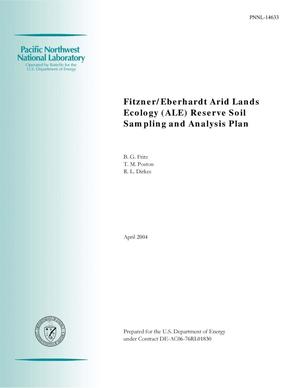Fitzner/Eberhardt Arid Lands Ecology (ALE) Reserve Soil Sampling and Analysis Plan
