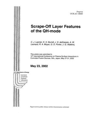 Scrape-Off Layer Features of the QH-Mode