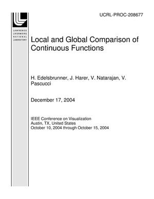 Local and Global Comparison of Continuous Functions