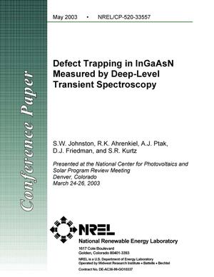 Defect Trapping in InGaAsN Measured by Deep-Level Transient Spectroscopy