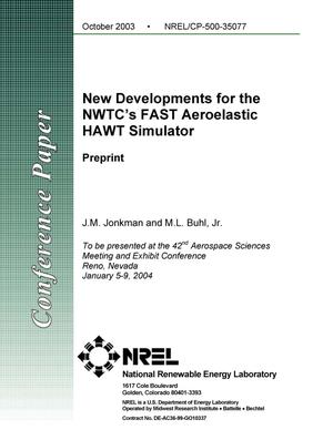 New Developments for the NWTC's FAST Aeroelastic HAWT Simulator: Preprint