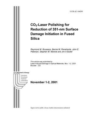 CO2-Laser Polishing for Reduction of 351-nm Surface Damage Initiation in Fused Silica