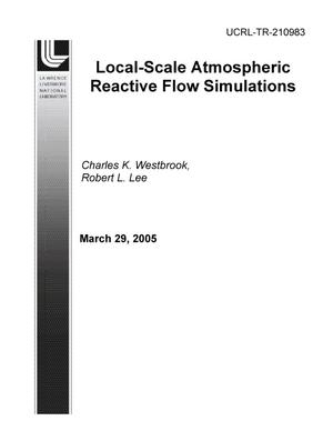 Local-Scale Atmospheric Reactive Flow Simulations