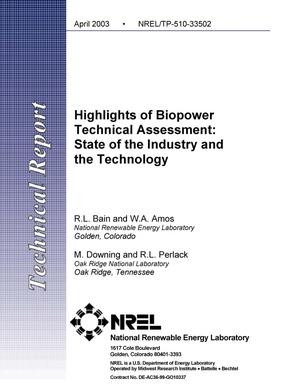 Highlights of Biopower Technical Assessment: State of the Industry and the Technology
