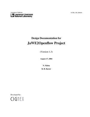Design Documentation for JaWE2Openflow Project