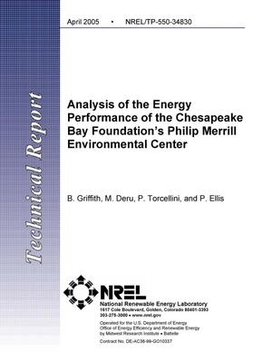 Analysis of the Energy Performance of the Chesapeake Bay Foundation's Philip Merrill Environmental Center