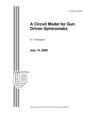 Circuit Model for Gun Driven Spheromaks