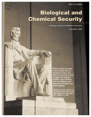 Biological and Chemical Security