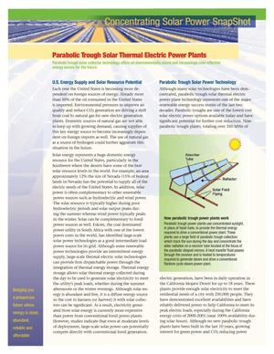 Parabolic Trough Solar Thermal Electric Power Plants