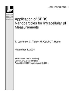 Application of SERS Nanoparticles for Intracellular pH Measurements