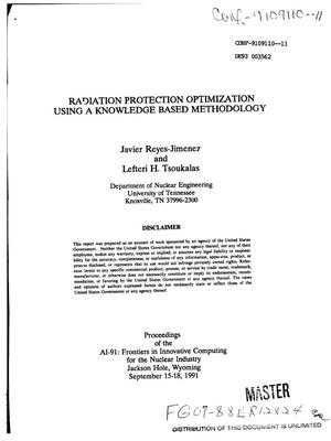 Radiation protection optimization using a knowledge based methodology