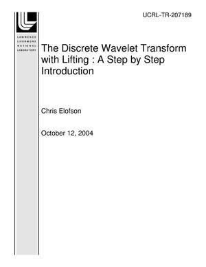 Primary view of object titled 'The Discrete Wavelet Transform with Lifting : A Step by Step Introduction'.
