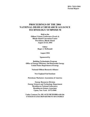 Proceedings of the 2004 National Oilheat Research Research Alliance Technology Symposium.