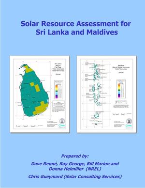 Solar Resource Assessment for Sri Lanka and Maldives